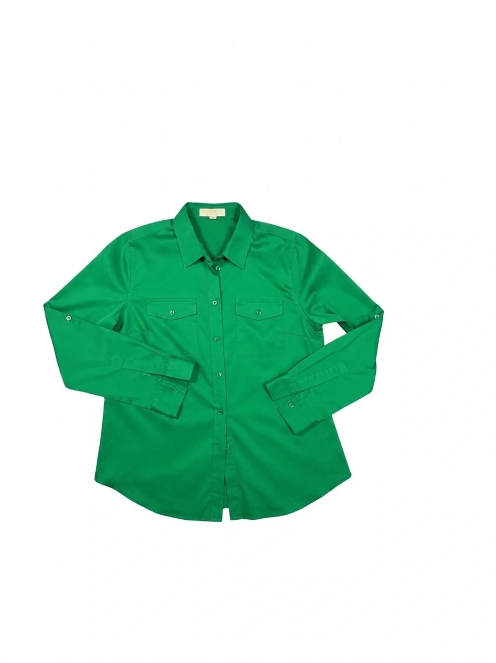 Michael Kors Vibrant Green Button-Down Shirt